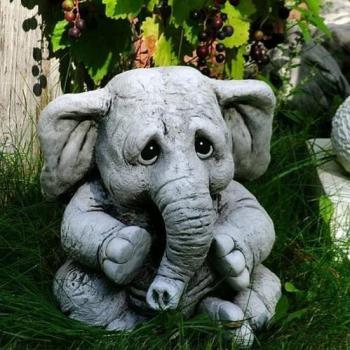 Éléphant Décoratif Portable
