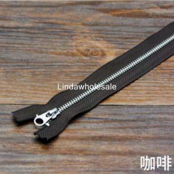 20cm Bright Silver Zipper Head for Leather Craft, 5PCS/lot