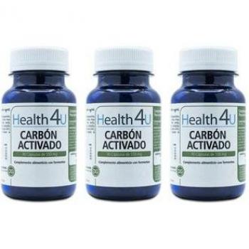 Health 4U Carbón Vegetal Activado 550mg 3x90 cápsulas