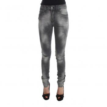 John Galliano Gray Wash Skinny Jeans
