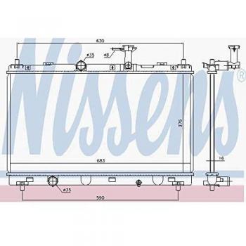 606146 Nissens Motor­kühler