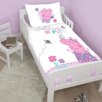Peppa Pig Smiles Duvet Set for Toddlers – Large Pattern