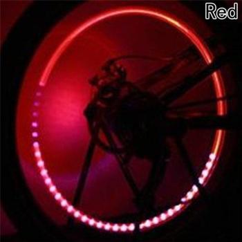 Conjunto de luces LED para neumáticos de coche y moto, boquillas cromadas (color aleatorio)