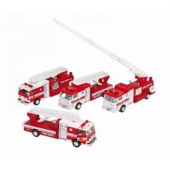 Camion de pompiers en plastique 17,5 cm