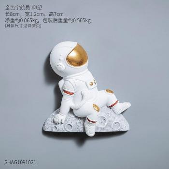Décoration murale astronaute en résine