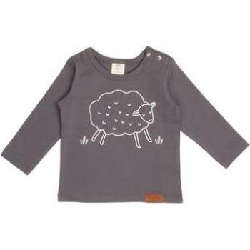 Allergikerfreundliches Walkiddy Kids‑Langarmshirt – Grau, GOTS‑geprüft