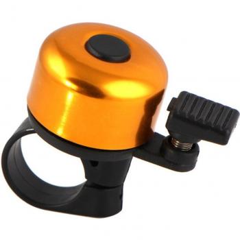 Campanita de bicicleta de aleación con soporte en forma de anillo, múltiples colores