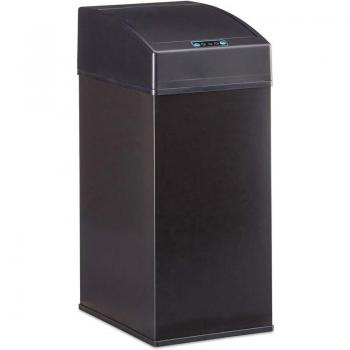 Pattumiera nera automatica con design sensore, 7 litri
