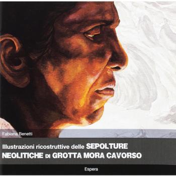 Illustrazioni ricostruttive delle sepolture meolitiche di grotta Mora Cavorso