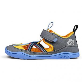 Affenzahn Breezy Tukan Barfußsandalen für Kinder, Farbe: Grau, Größe: 21