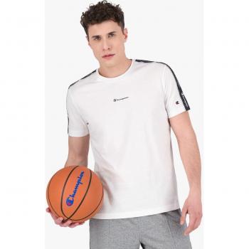 T-shirt con banda logo jacquard