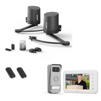 Portail battant motorisé Orane Connect + Elia Smart Visiophone – Pack 100 % connecté, 2 télécommandes