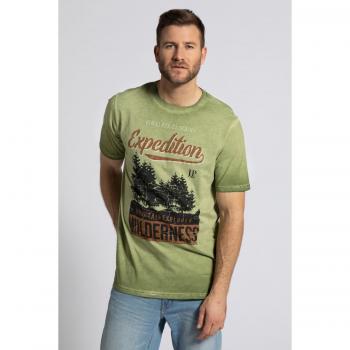 Maglietta Uomo Himalaya Climbing Verde 4XL Cotone Scollo Girocollo Mezze Maniche JP1880