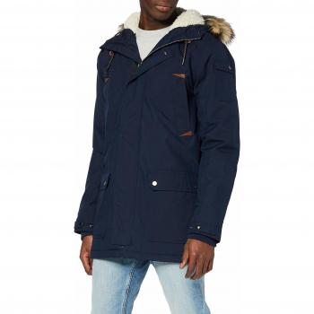 Parka Quiksilver Ferris Impermeable con Capucha, Hombre, Navy Blazer, M