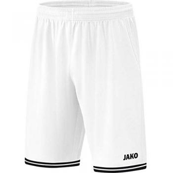Jako Center 2.0 Pantalon Court de Basketball, Blanc/Noir