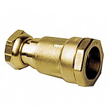 Fermeture Isiflo Raccord droit 20 mm x 27 mm, Laiton