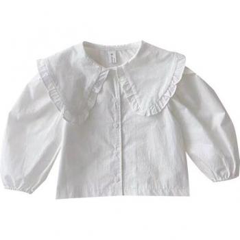 Children's Floral Print Long Sleeve Cotton Shirt