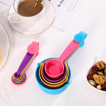 Conjunto de Tazas y Cucharas Medidoras 10 unidades