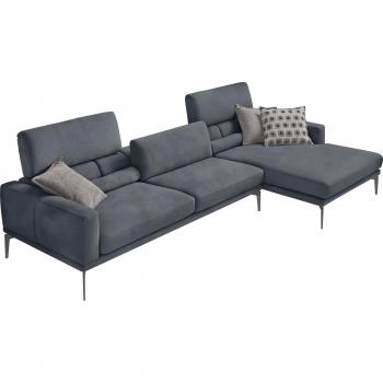 Egoitaliano Masu Ecksofa, perfekter Sitzkomfort in charcoal