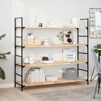Untreated Acacia Wood Floating Shelf 160x40x2 cm