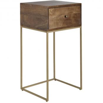 Nachttisch 40x75,5x35 cm Mango Massivholz