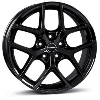 Borbet Y 7x17 Zoll Felge ET44 5x114,3 schwarz glänzend