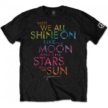 John Lennon Unisex Volwassen Glans T-shirt XL Noir