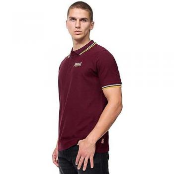 Polo Lonsdale Velton de Hombre Rojo