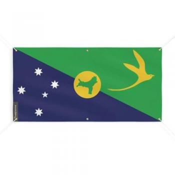 Festive Island Flag Banner 6 Grommets 60x120cm Polyester
