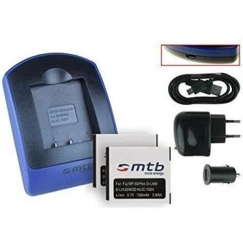 Baterías y Cargador USB NP-50 para Fujifilm F50fd F60fd F70EXR