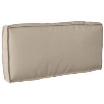 Cuscino pallet con schienale taupe 80×40×12 cm – Oxford – vitaXL
