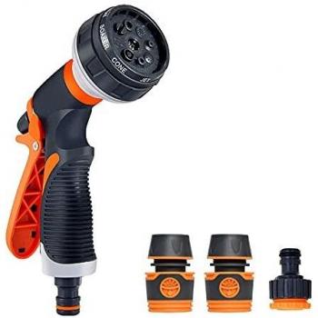Pistolet d'Arrosage en Gris et Orange