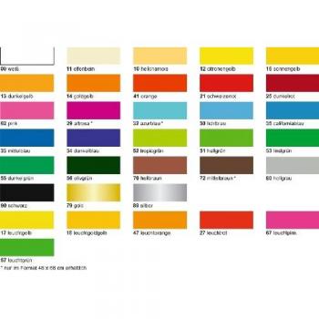 Ludwig Bähr Plakatkarton (10 Stk.) – 380 g/m², 48 × 68 cm, Dunkelrot