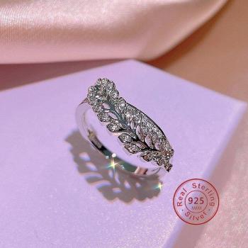Anillo de sello de plata 925 con piedra CZ para mujer