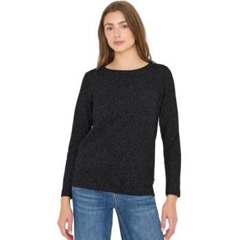 Damen-Glitzershirt Cecil – Schwarz, Größen XS–XL, mit metallischem Glanz