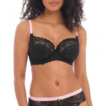 Freya Women's Offbeat Black Underwire Side Support Bra