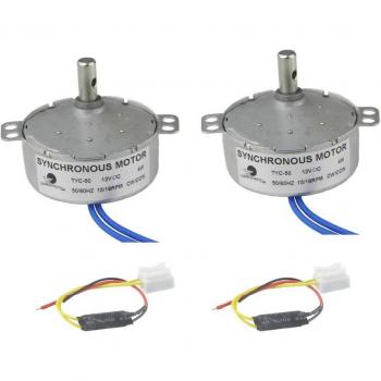 Motorizador Sincrónico CHANCS 12 V DC 15‑18 RPM – Chimenea Eléctrica