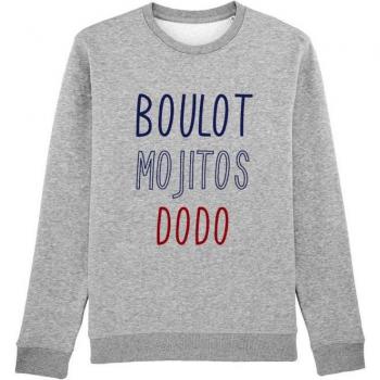 Felpa oversize donna BOULOT MOJITOS DODO XXL blu navy