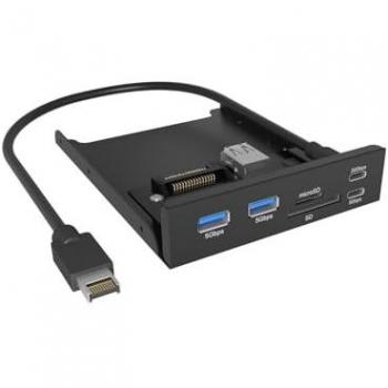 Docking Station Icy Box IB‑HUB1419 i3 5 Porta – Nero