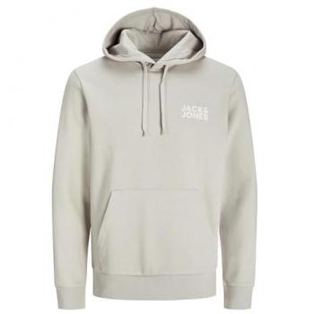 Jack & Jones Men's Hoodie with Kangaroo Pocket and Logo Print