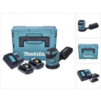 Levigatrice a Batteria 125mm 18V Makita DBO180SYJ con Valigetta Makpac
