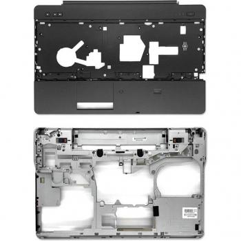 Dell Latitude E6540 Complete Silver Hinge and Bottom Case