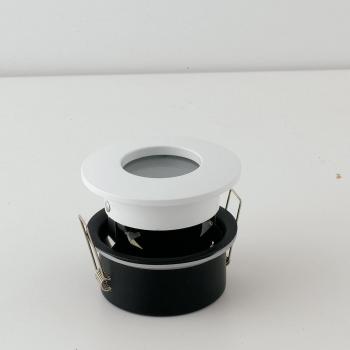 Ghiera a Incasso Viper Tonda Bianco Fissa per Lampadine GU10 o MR16 Ø 80x56 mm IP65