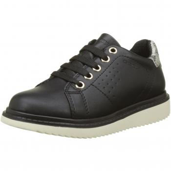 Geox J Thymar Girl A, Scarpe Derby Bambina, Nero