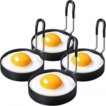 Kit d’anneaux de cuisson pour œufs et crêpes – inox 4×