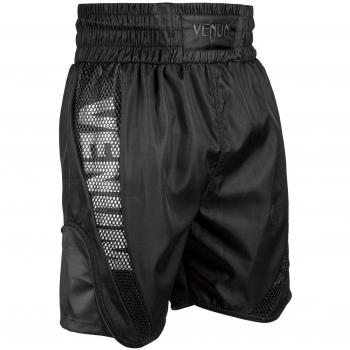 Venum Elite Short de Boxe Homme, Noir/Noir, L
