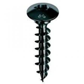Vis Panelvit FC Mustad, tête penture Torx Ø 7 × 40 mm, finition zinguée noire, pack de 200 – PV057A700400KNC