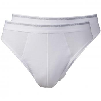 Modern Classic 2‑Pack Jockey Men’s Fine Cotton Briefs, White, 4XL