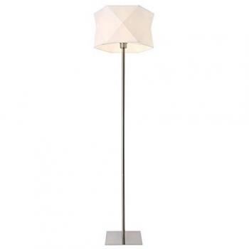 Stehleuchte Narwa 152 cm E27 Metall Chrom/Weiß
