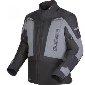 Modeka Hydron Veste Moto Étanche Noir-Gris 3XL
